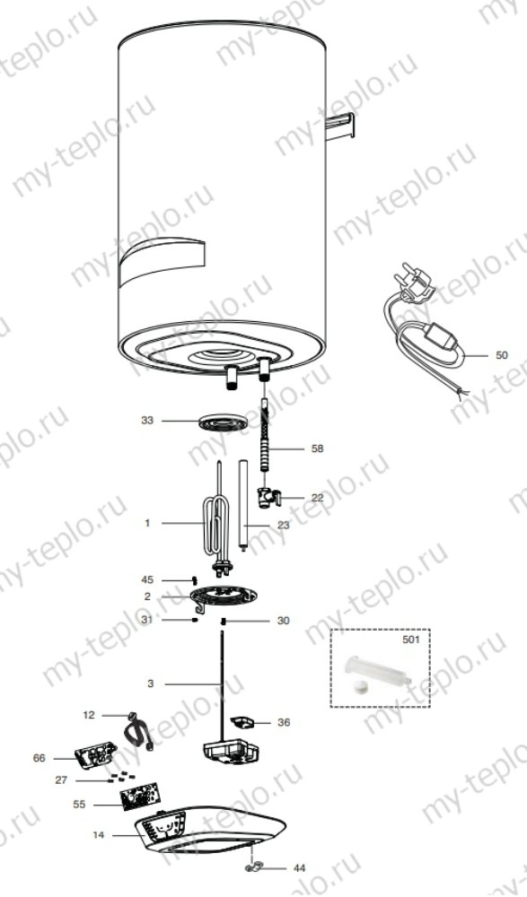 Запчасти Ariston ECO ABS PW 100 V купить в Томске