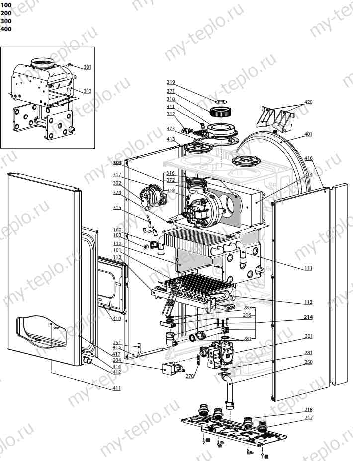Запчасти Ariston EGIS PLUS 24 FF купить в Томске