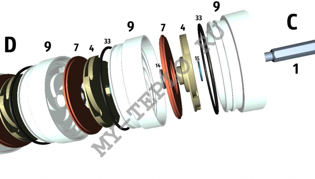запчасти Джилекс Водомет 40/75
