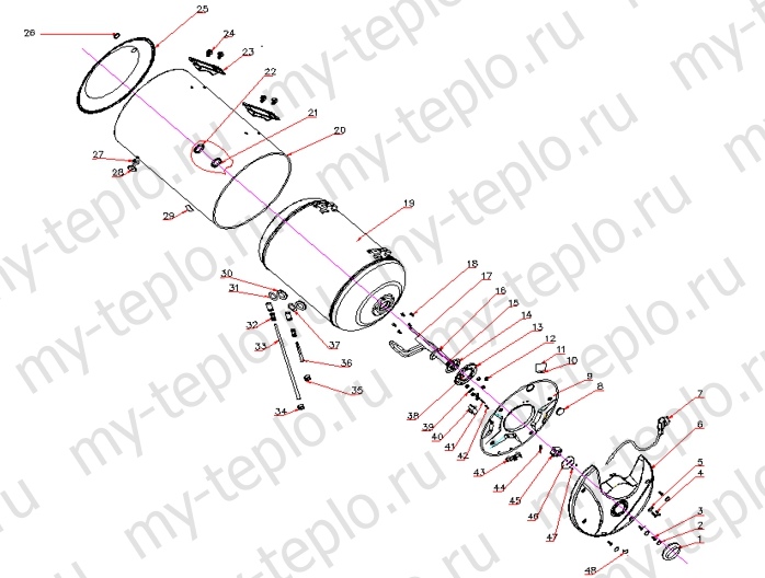 запчасти для Thermex H 120 H