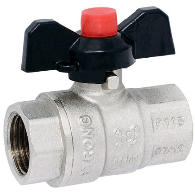 Кран шаровый 1" вн/вн (бабочка) STRONG PROFactor (PF FBV 284)