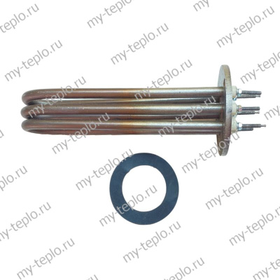 Блок ТЭН для котла Сангай ЭВПМ-4,8, фланец D-86 (углеродистая сталь) (tenSangay48us86)